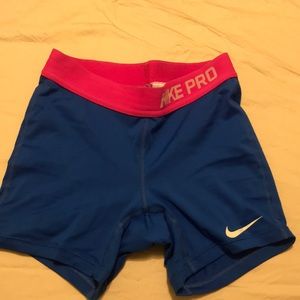 AUTHENTIC NIKE PROS ATHLETIC SPANDEX SHORTS